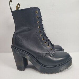 Dr. Martens Kendra Women's Black Leather Heeled Boots US Size 6